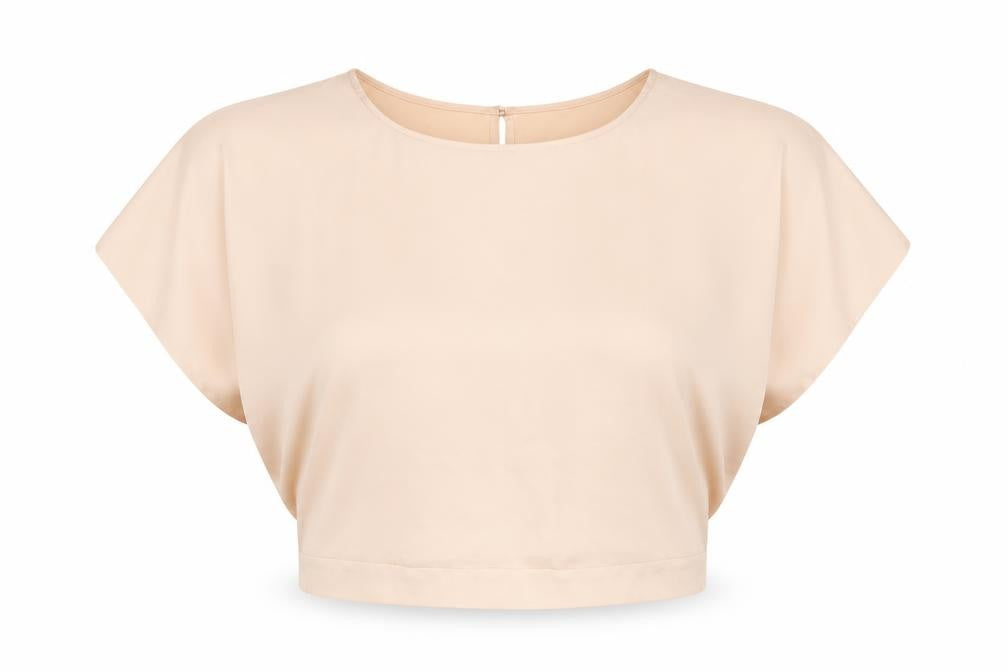 Wallis Womens Beige Polyester Basic T-Shirt Size 14 Round Neck