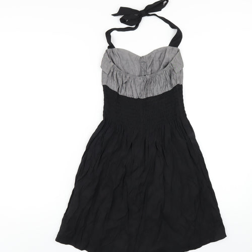 New Look Womens Black Viscose A-Line Size 10 Sweetheart Pullover