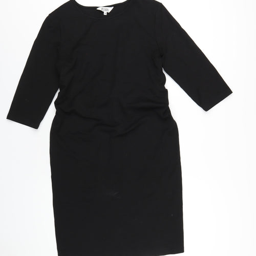 Blooming Marvellous Womens Black Viscose A-Line Size 14 Round Neck Pullover