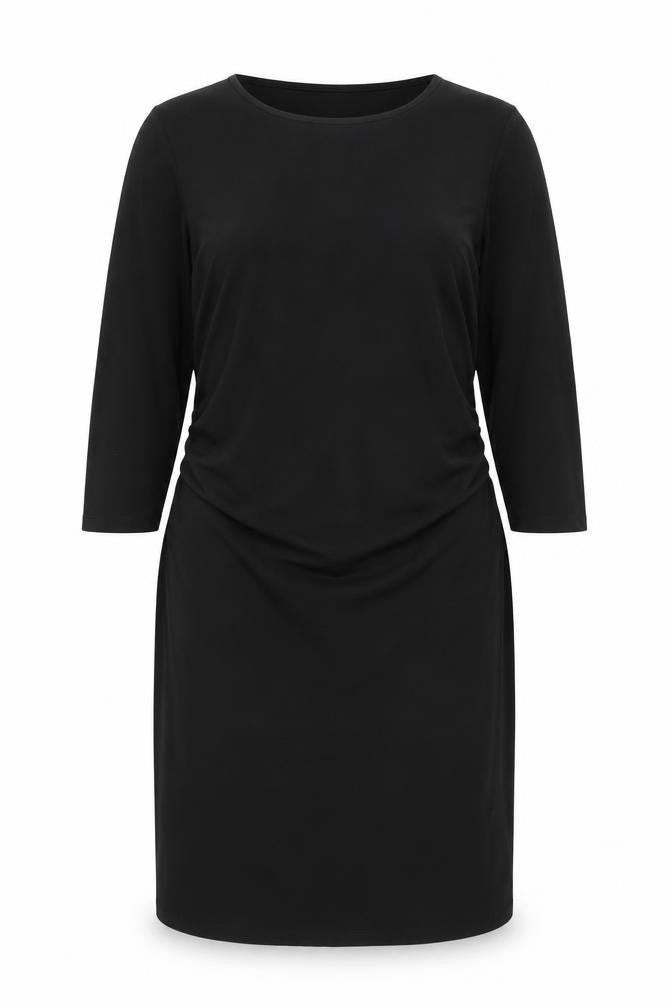 Front view of Blooming Marvellous women’s black viscose a-line, size UK 14, round neck pullover