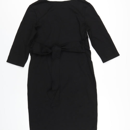 Blooming Marvellous Womens Black Viscose A-Line Size 14 Round Neck Pullover