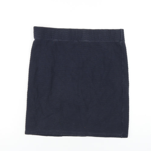 Jack Wills Womens Blue Cotton Mini Skirt Size 10