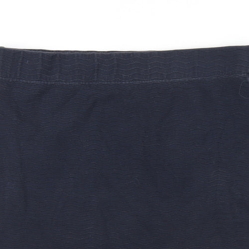 Jack Wills Womens Blue Cotton Mini Skirt Size 10