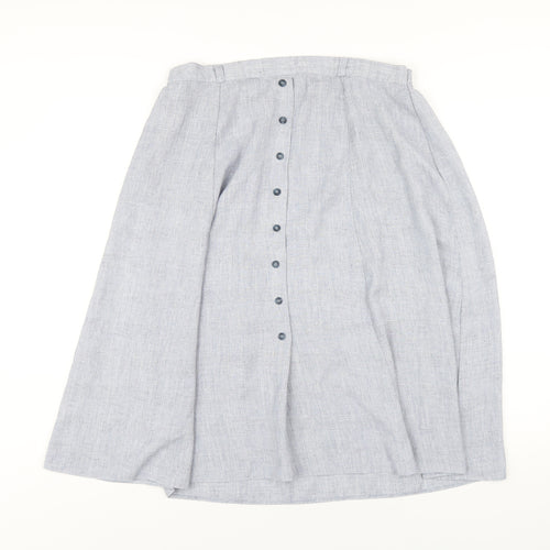 Berkertex Womens Blue Polyester A-Line Skirt Size 18