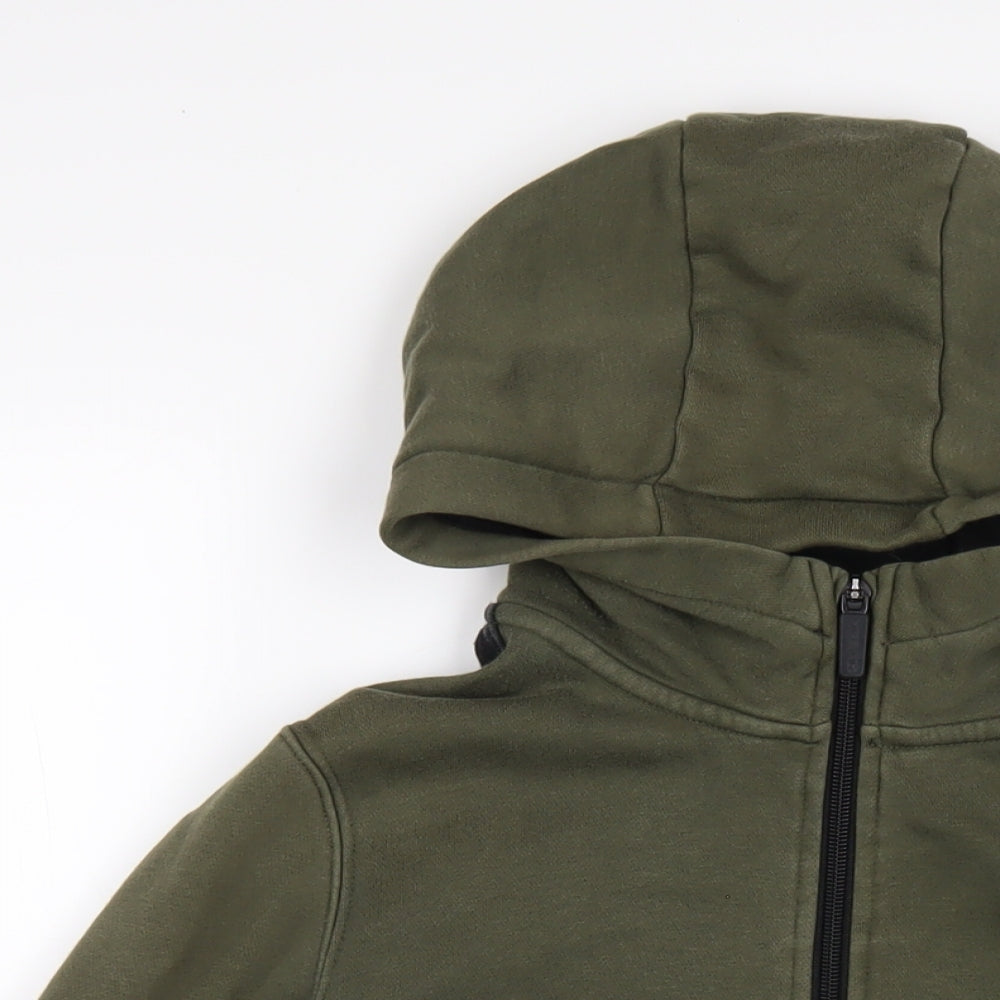 Nike Boys Green Cotton Full Zip Hoodie Size L Zip