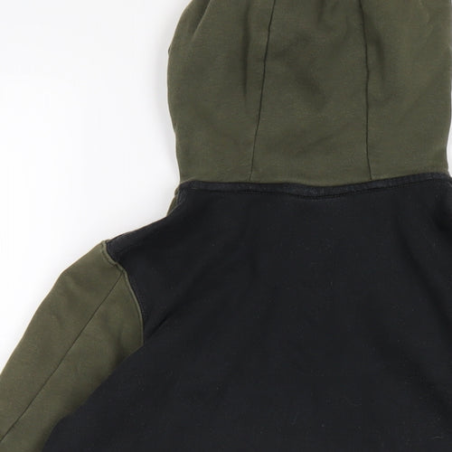 Nike Boys Green Cotton Full Zip Hoodie Size L Zip