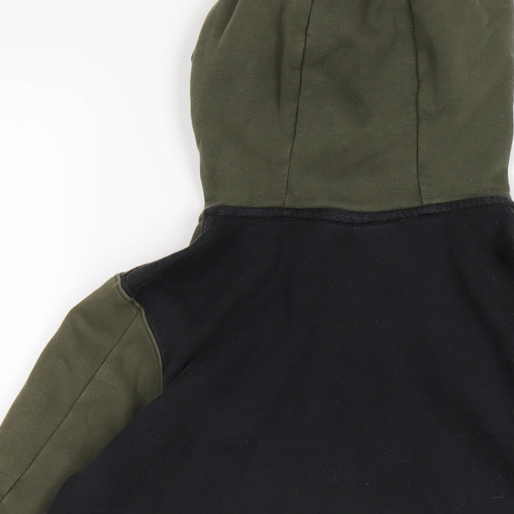 Nike Boys Green Cotton Full Zip Hoodie Size L Zip