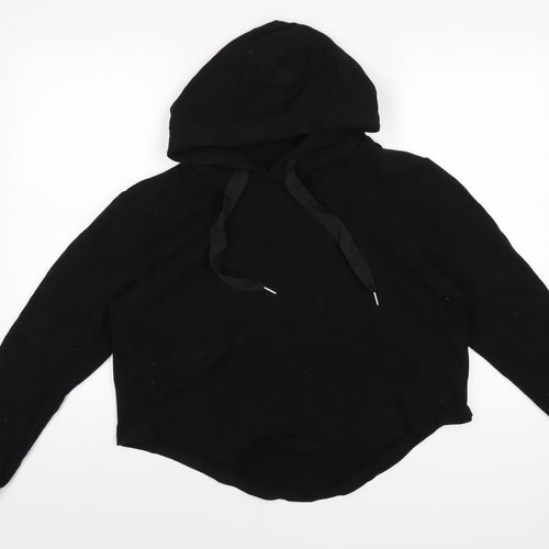 M.Life Womens Black Cotton Pullover Hoodie Size L Pullover