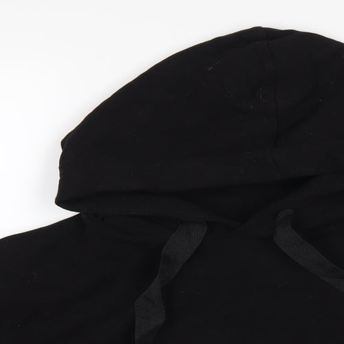 M.Life Womens Black Cotton Pullover Hoodie Size L Pullover