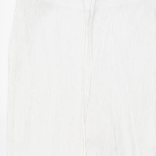 Damart Womens White Viscose Trousers Size 18 L29 in Regular Drawstring