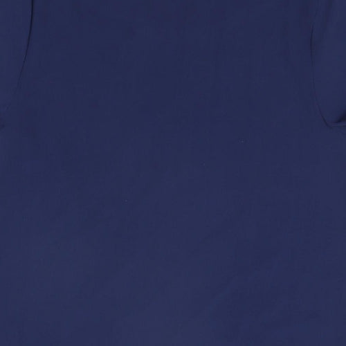 Fever Womens Blue Polyester Basic T-Shirt Size 8 Round Neck