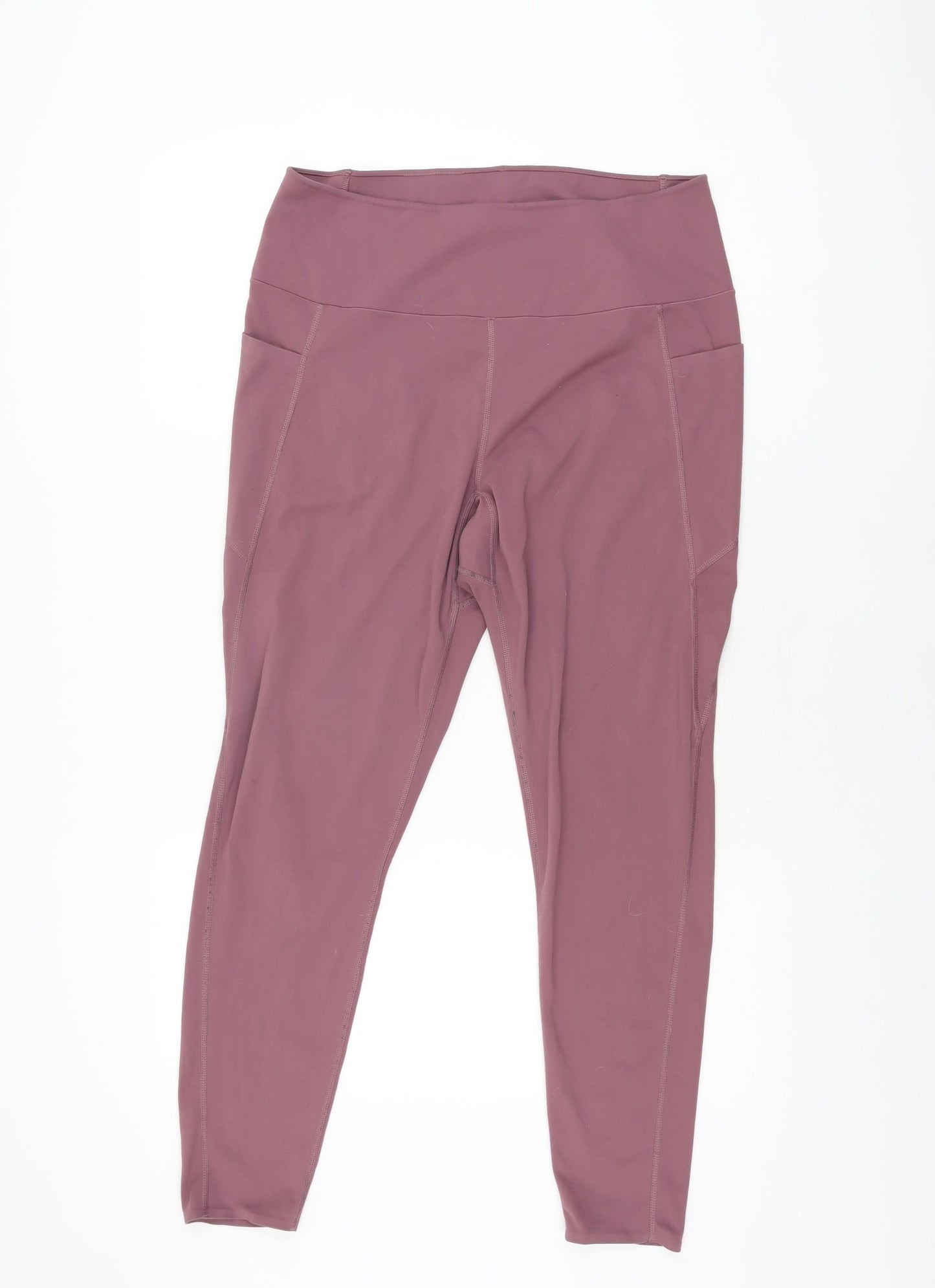 Uniqlo Womens Pink Polyester Pedal Pusher Leggings Size XL L27.5 in Regular Pullover