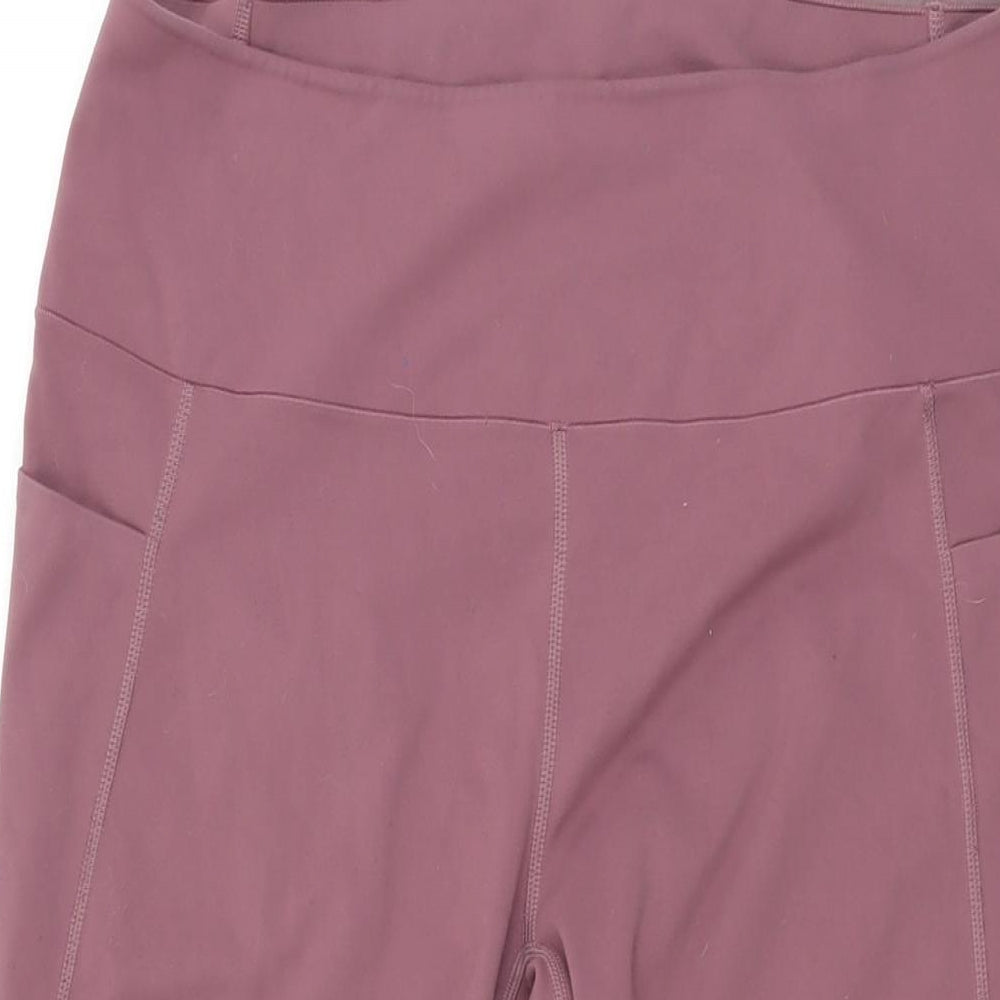 Uniqlo Womens Pink Polyester Pedal Pusher Leggings Size XL L27.5 in Regular Pullover