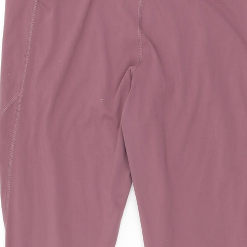 Uniqlo Womens Pink Polyester Pedal Pusher Leggings Size XL L27.5 in Regular Pullover