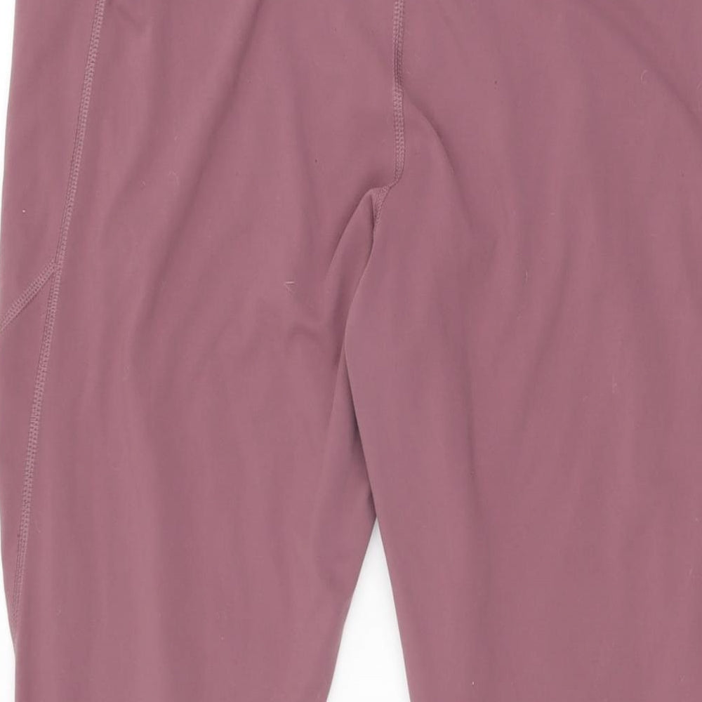 Uniqlo Womens Pink Polyester Pedal Pusher Leggings Size XL L27.5 in Regular Pullover