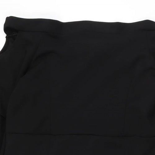 Lost Ink Womens Black Polyester Shift Size 18 Off the Shoulder Pullover
