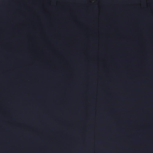Paul Seperates Womens Blue Polyester Straight & Pencil Skirt Size 12 Zip