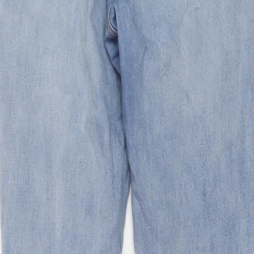 Denim & Co. Womens Blue Cotton Skinny Jeans Size 12 L28 in Regular Button