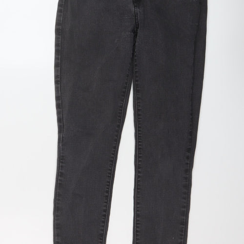 Levi's Womens Grey Cotton Skinny Jeans Size 24 in L30 in Regular Button