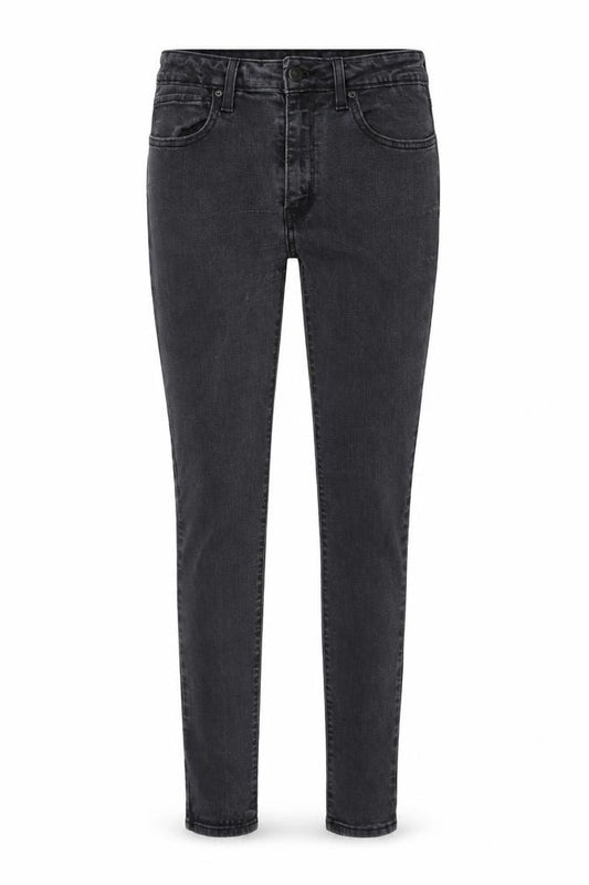 Front view of Levi's women’s grey cotton skinny jeans, size UK 24, in, 30-inch leg regular button
