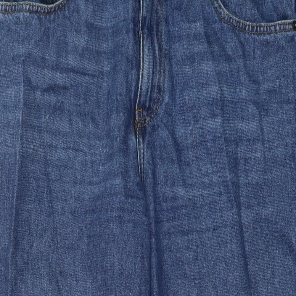 Jigsaw Womens Blue Cotton Mom Jeans Size 30 in L27 in Regular Button