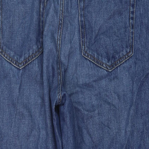 Jigsaw Womens Blue Cotton Mom Jeans Size 30 in L27 in Regular Button