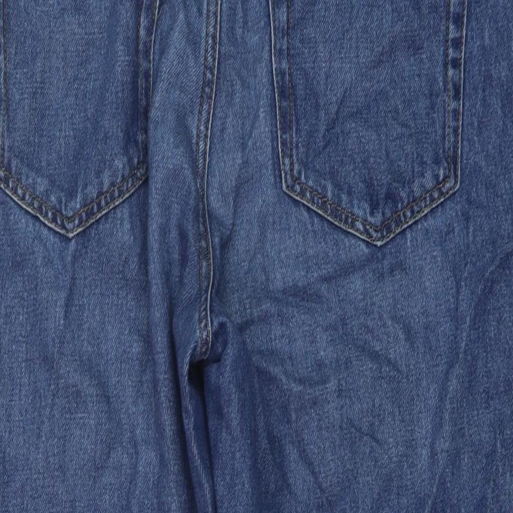 Jigsaw Womens Blue Cotton Mom Jeans Size 30 in L27 in Regular Button
