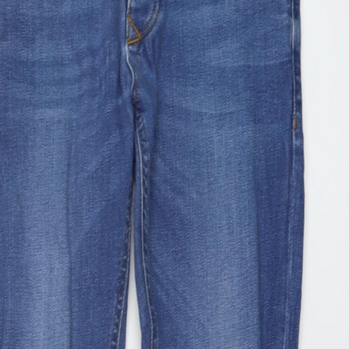 River Island Mens Blue Cotton Skinny Jeans Size 28 in L32 in Regular Button
