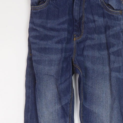 NEXT Boys Blue Cotton Straight Jeans Size 9 Months Regular Button