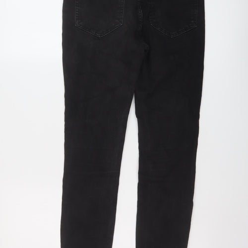H&M Womens Grey Cotton Jegging Jeans Size 10 L27 in Regular Button