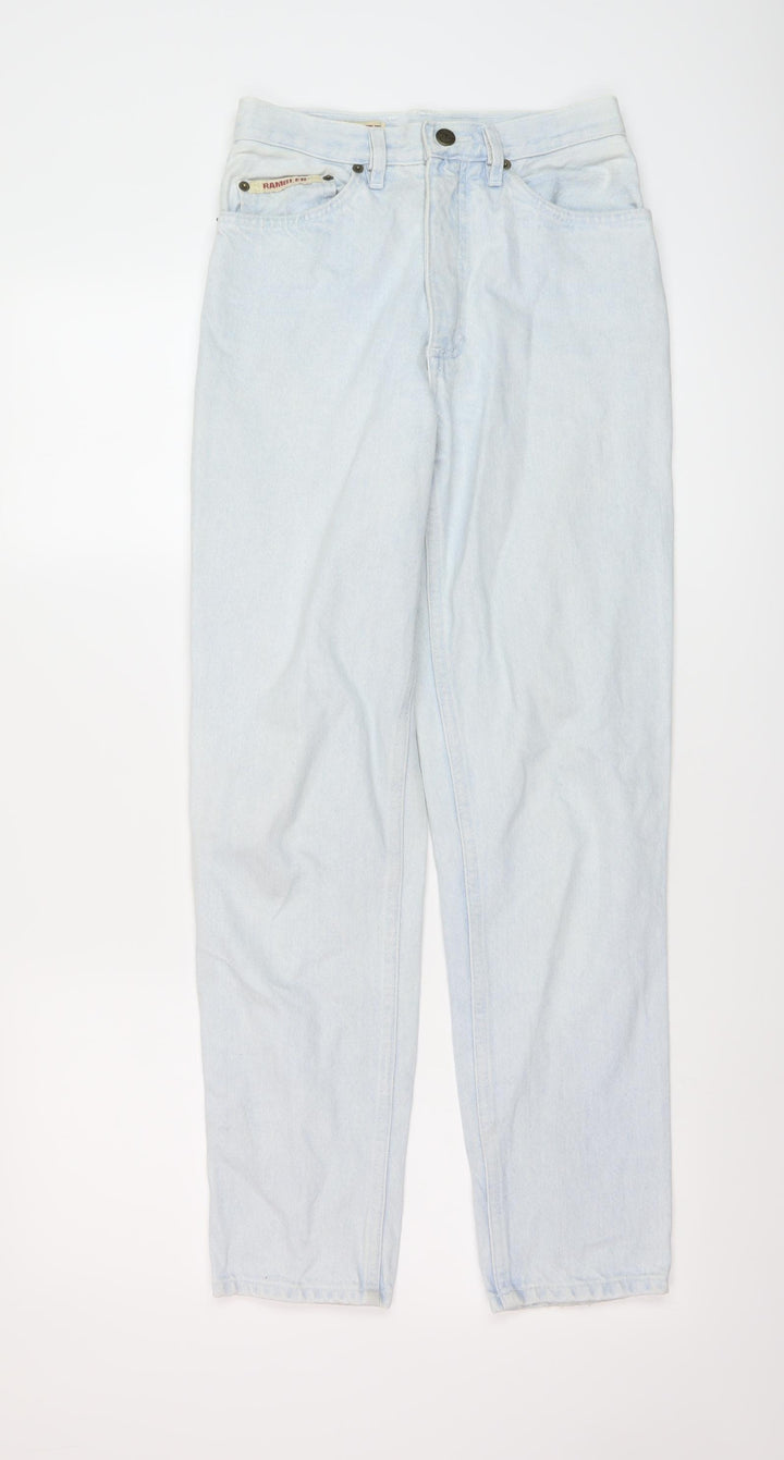 Rambler Womens Blue Cotton Mom Jeans Size 24 in L28 in Regular Button