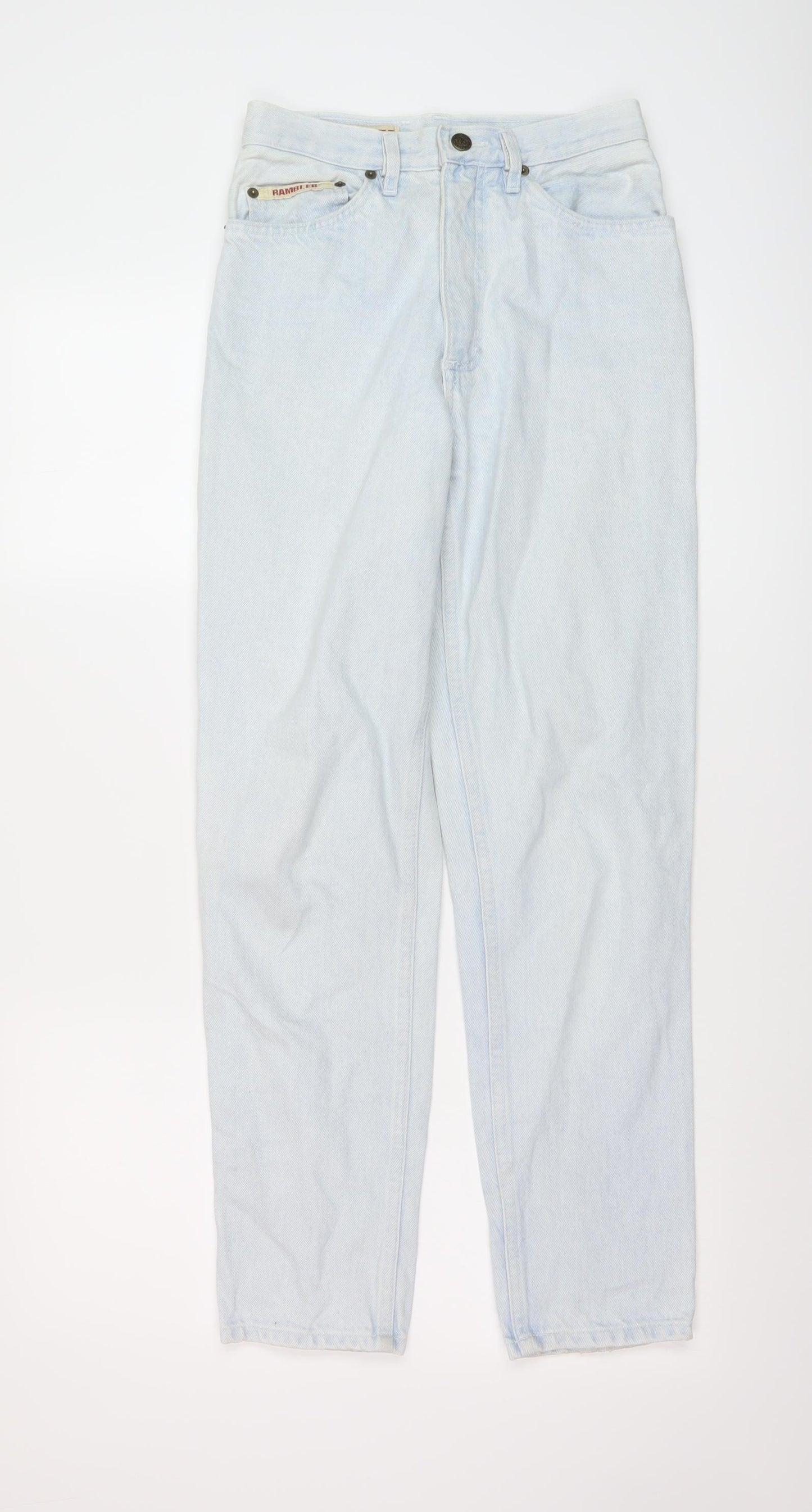 Rambler Womens Blue Cotton Mom Jeans Size 24 in L28 in Regular Button
