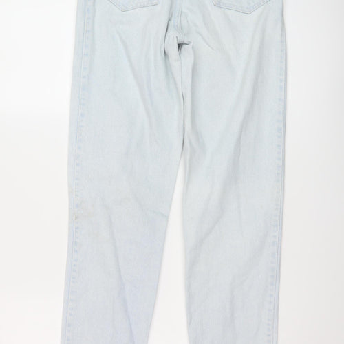 Rambler Womens Blue Cotton Mom Jeans Size 24 in L28 in Regular Button