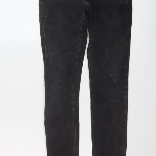 Replay Womens Black Cotton Skinny Jeans Size 25 in L30 in Regular Button