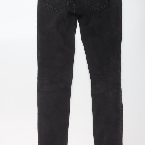 Replay Womens Black Cotton Skinny Jeans Size 25 in L30 in Regular Button