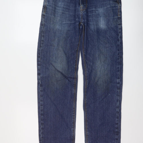 NEXT Mens Blue Cotton Straight Jeans Size 30 in L31 in Regular Button