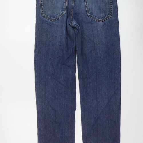 NEXT Mens Blue Cotton Straight Jeans Size 30 in L31 in Regular Button