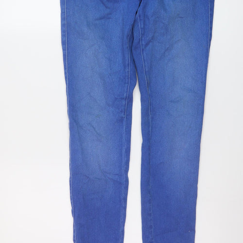 Salsa Womens Blue Cotton Skinny Jeans Size 8 L37 in Regular Button