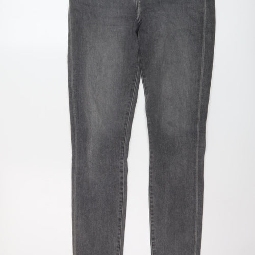 J Brand Womens Grey Cotton Skinny Jeans Size 28 in L32 in Regular Button