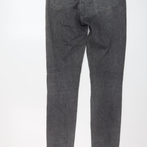 J Brand Womens Grey Cotton Skinny Jeans Size 28 in L32 in Regular Button