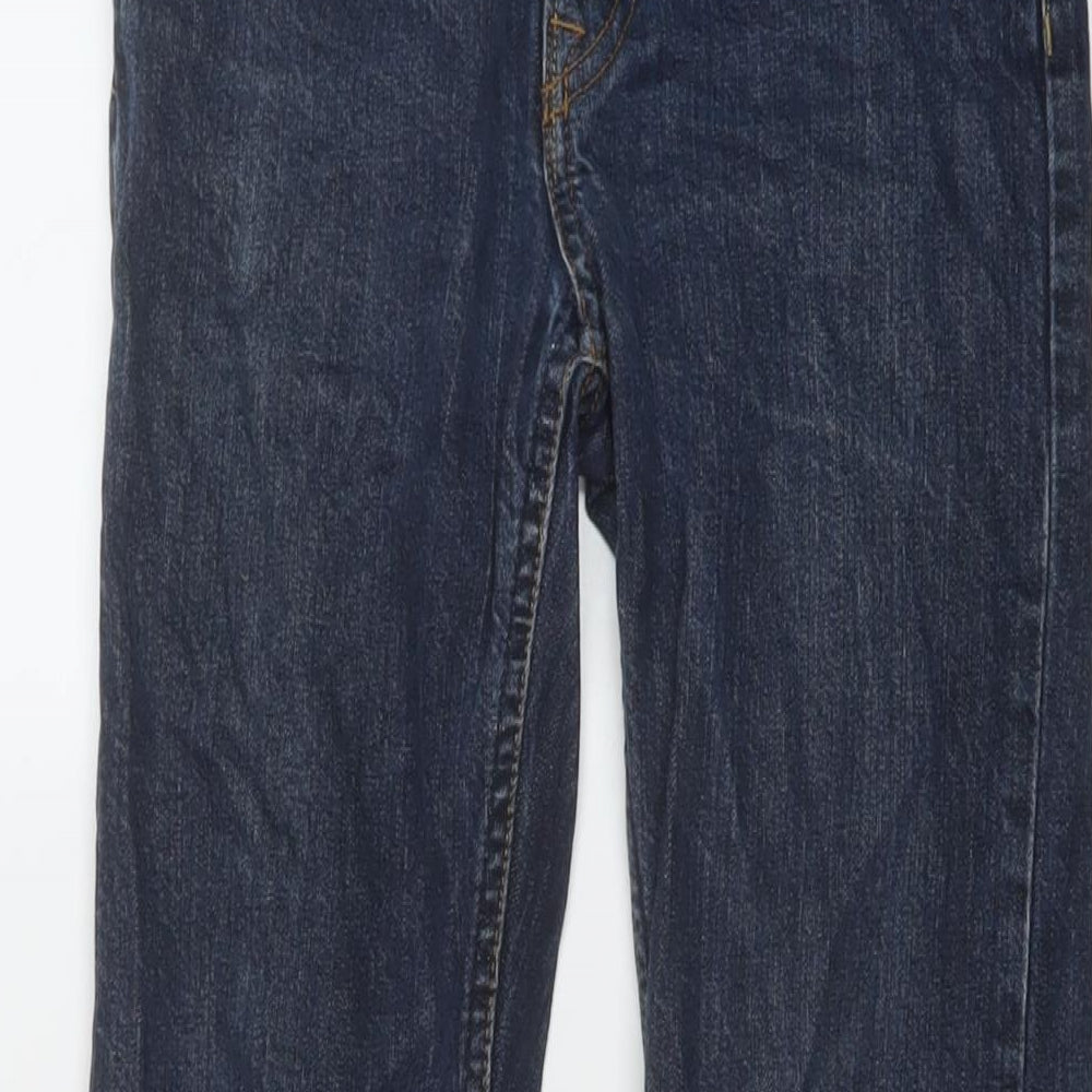 H&M Boys Blue Cotton Straight Jeans Size 10-11 Years Regular Button