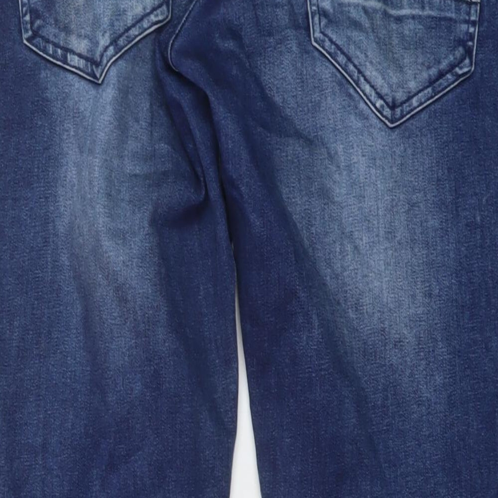 Pre End Mens Blue Cotton Straight Jeans Size 34 in L32 in Regular Button
