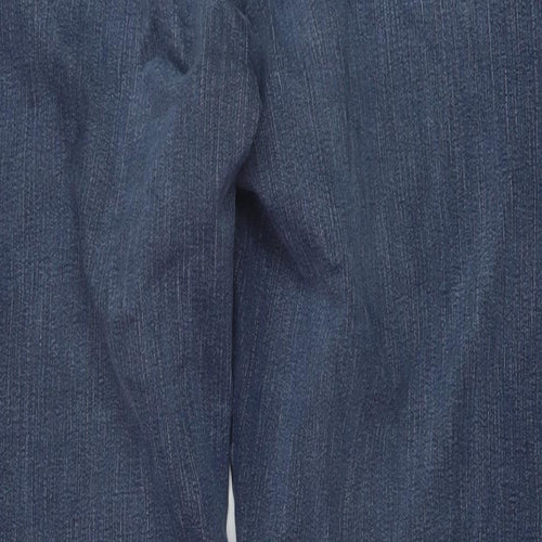Wrangler Mens Blue Cotton Straight Jeans Size 38 in L32 in Regular Button