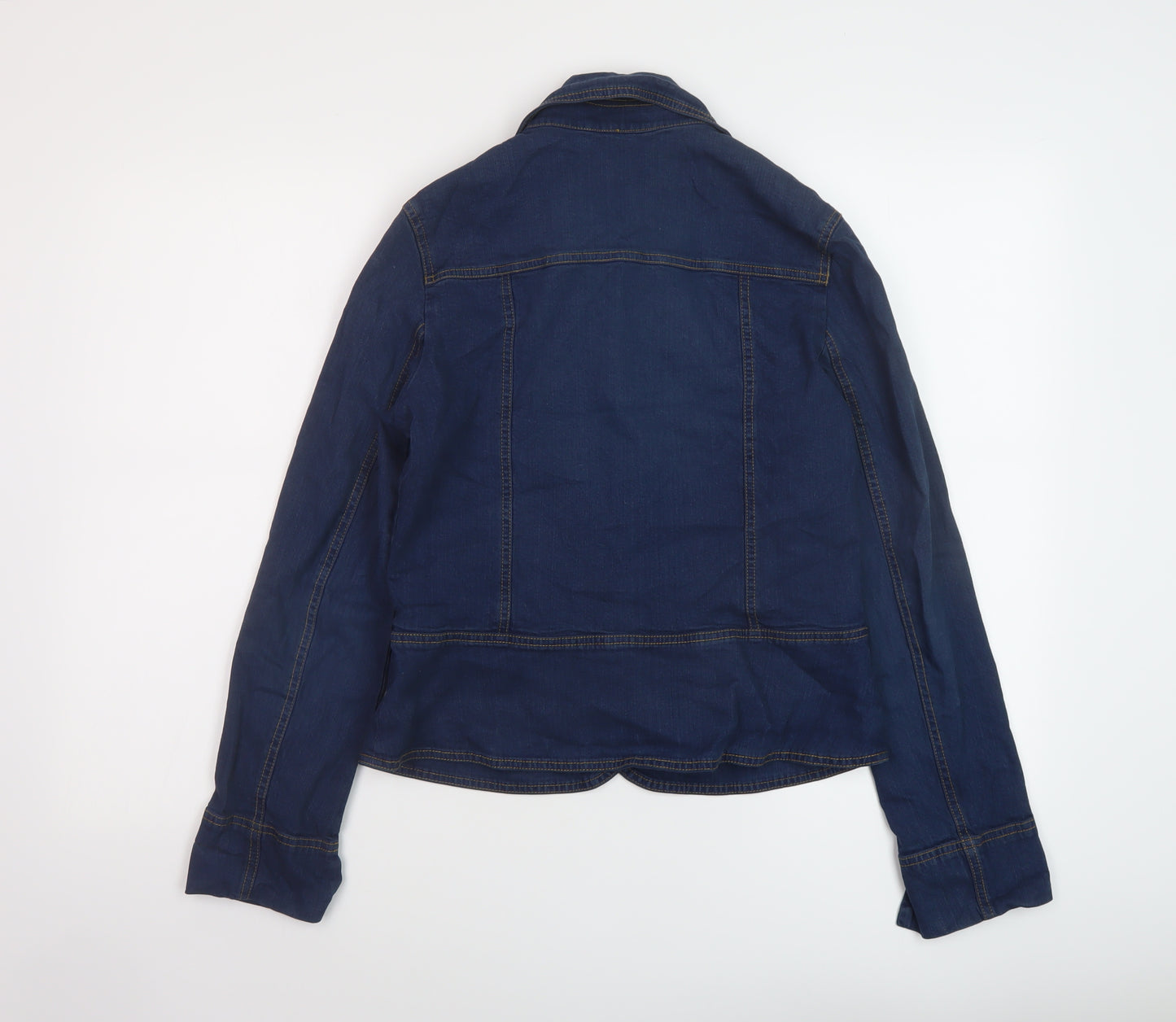Marks and Spencer Womens Blue Jacket Size 10 Button