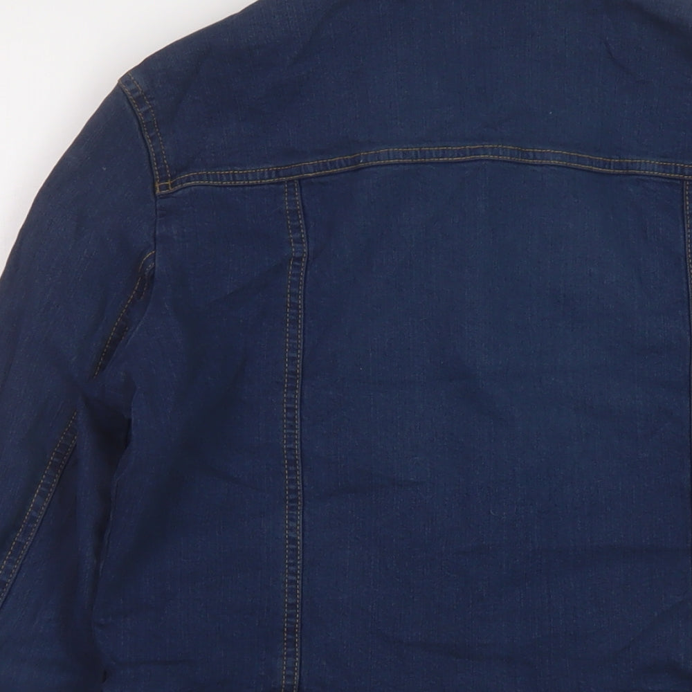 Marks and Spencer Womens Blue Jacket Size 10 Button