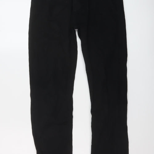 Denim & Co. Mens Black Cotton Skinny Jeans Size 28 in L32 in Regular Button