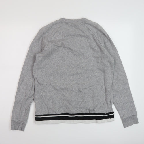 Reebok Womens Grey Cotton Pullover Sweatshirt Size M Pullover