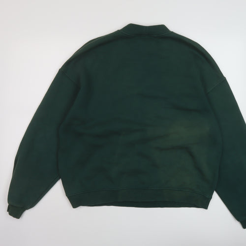 Bershka Womens Green Cotton Pullover Sweatshirt Size S Pullover - Rhode Island