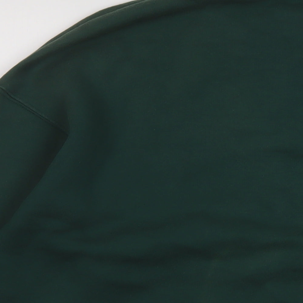 Bershka Womens Green Cotton Pullover Sweatshirt Size S Pullover - Rhode Island