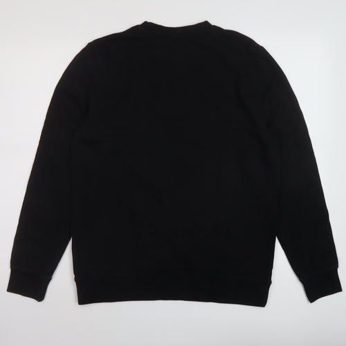H&M Womens Black Cotton Pullover Sweatshirt Size M Pullover